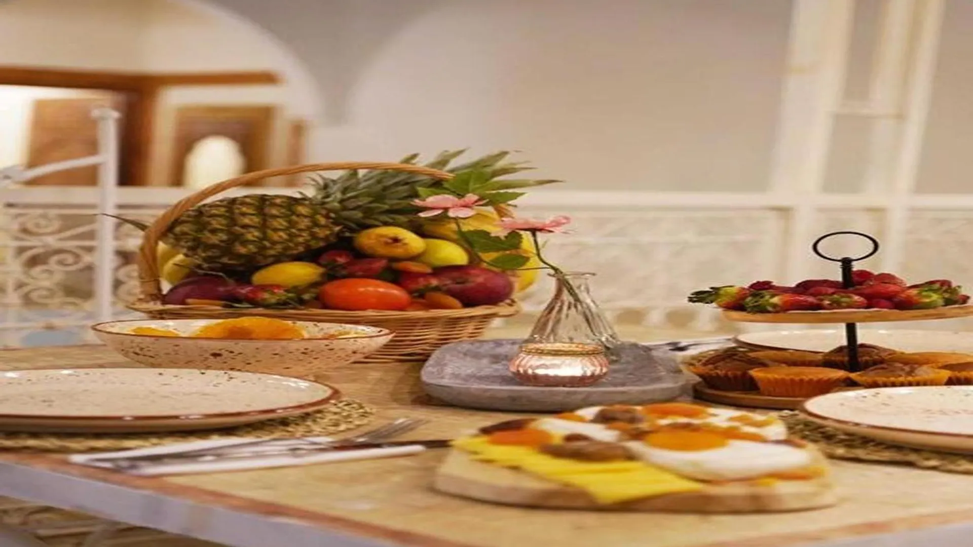 Oda ve Kahvaltı Riad Oum H&N B&B Marakeş Fas